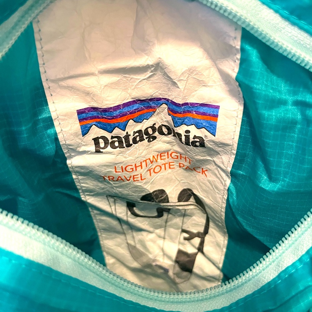 Patagonia light weight travel tote/backpack bag